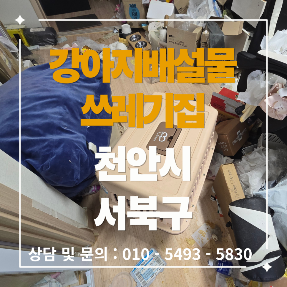 천안 서북구 집 쓰레기 청소 현장 작업 사진 1